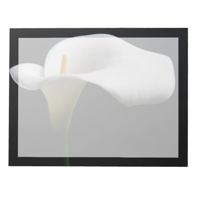 Bloc-note Flowers (homonymie) | White Calla Lily (Devant)