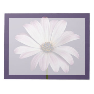 Bloc-note Flowers White & Purple Daisy