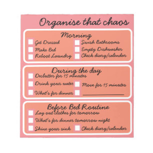 Bloc-note Flylady - Organise the chaos - Notebook