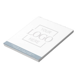 Bloc-note Fond simple moderne dégradé avec logo d'entreprise