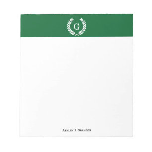 Bloc-note Forest White Wheat Laurel Wreath