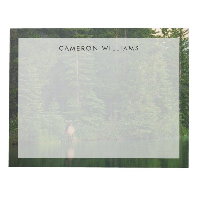 Bloc-note Forêt | Elk au parc national Banff Alberta (Devant)