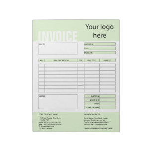 Bloc-note Formulaire de facture Demande de devis d'entrepris