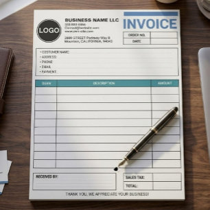 Bloc-note Formulaire de vente pour grande entreprise / Reçu
