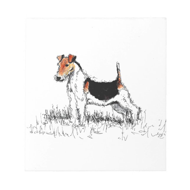 Bloc-note Fox Terrier fier (Devant)