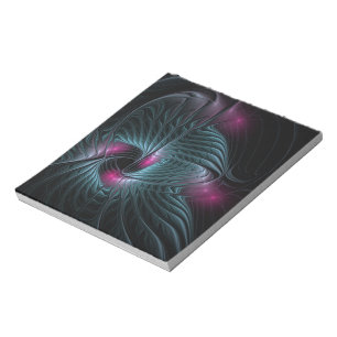 Bloc-note Fractale Fantastique Colorée Abstraite