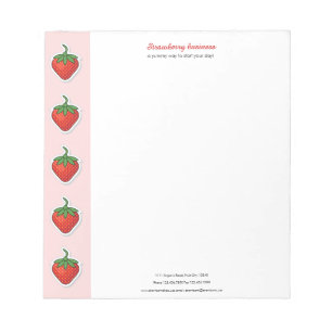 Bloc-note Fraise rouge sucrée
