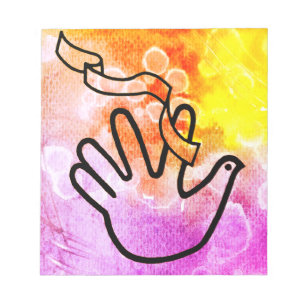 Bloc-note Friedenstaube mit Verband