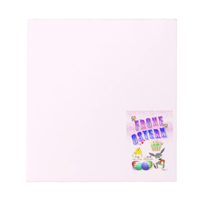 Bloc-note Frohe Ostern (Devant)