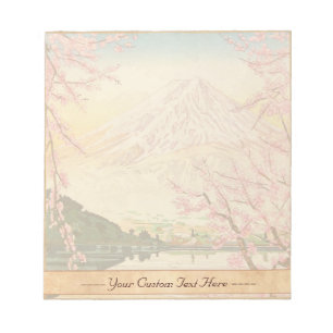 Bloc-note Fuji de hanga Japon de tibia de Kawaguchi Okada