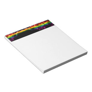 Bloc-note Fumée arc-en-ciel de SlipperyJoe vague de vapeur a