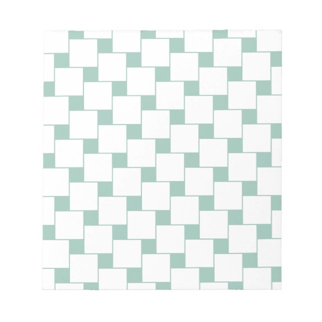 Bloc-note Fun tissé Carré Mint Green (Devant)