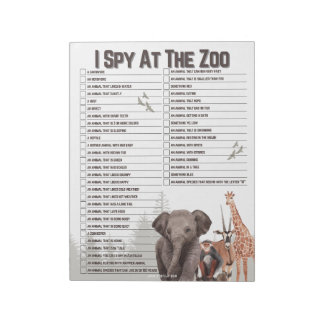 Bloc-note Fun Zoo Explorer Scavenger Chasse
