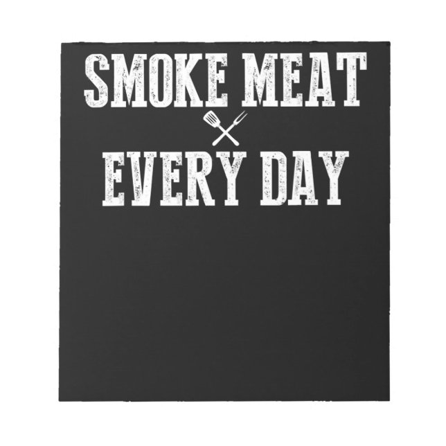 Bloc-note Funny Bbq Smoker Accessoire Pitmaster Papa Grillin (Devant)