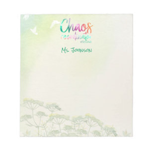 Bloc-note Funny Enseignant Cadeau Chaos Coordinateur Personn