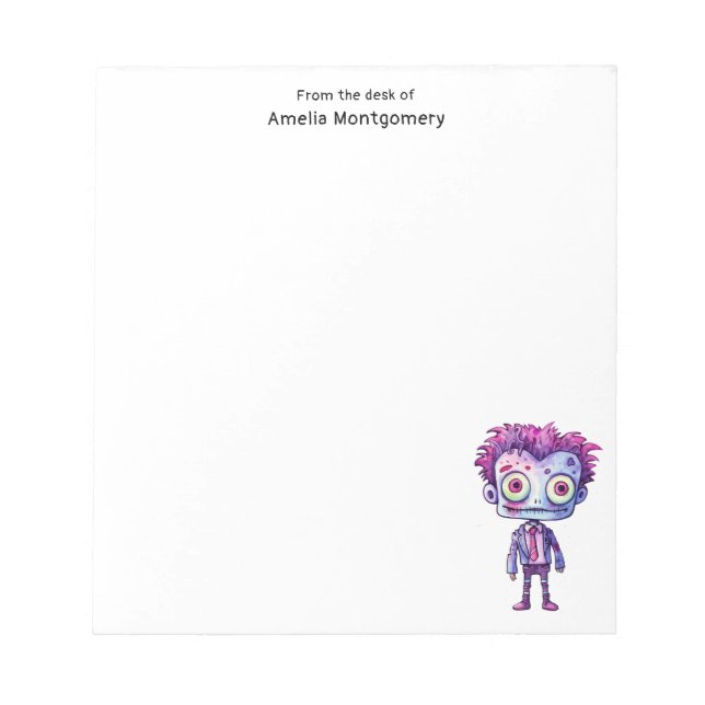 Bloc-note Funny Frankenstein Monster Halloween Fun (Devant)