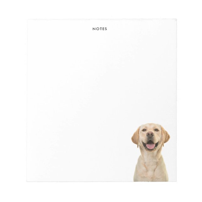 Bloc-note Funny Labrador Retriever Dog Personalized Name (Devant)