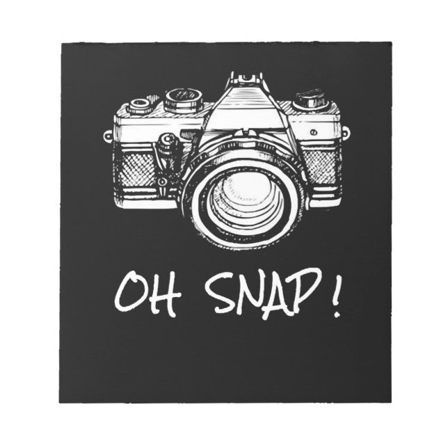 Bloc-note Funny Photographe Oh Snap (Devant)