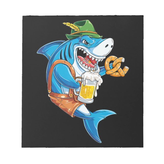 Bloc-note Funny Shark Drink (Devant)