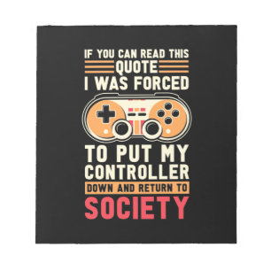 Bloc-note Gamer A Été Forcé De Mettre Mon Contrôleur