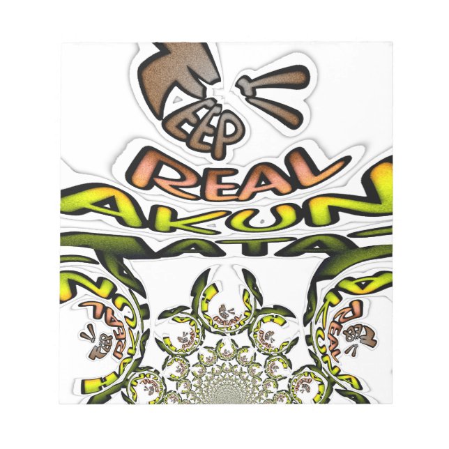 Bloc-note Gardez-le réel : Art Kaleidoscope Impression/Graph (Devant)