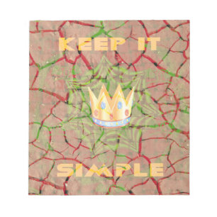 Bloc-note Gardez-le simple : Cracked Earth Royal Clarity Art