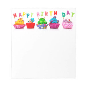Bloc-note Gâteaux d'anniversaire