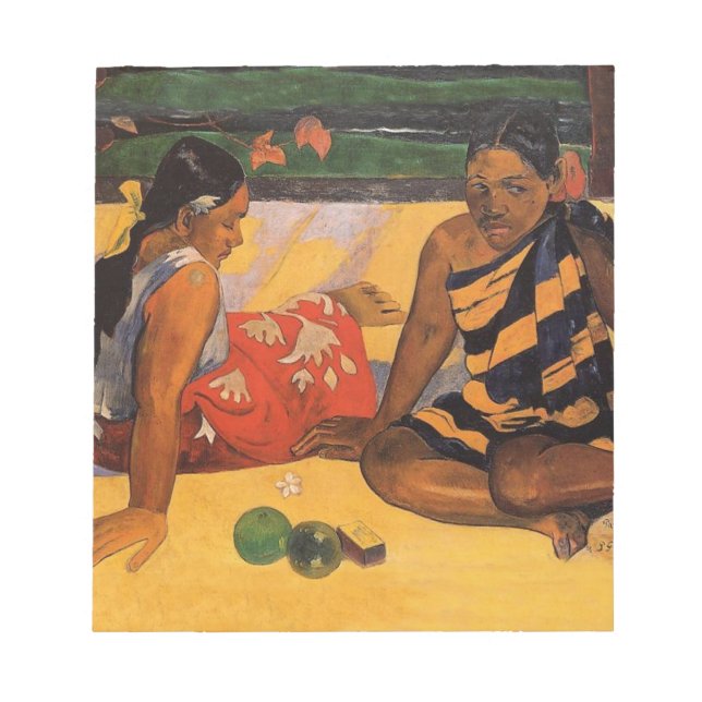 Bloc-note Gauguin Polynésie Française Tahiti Femmes (Devant)