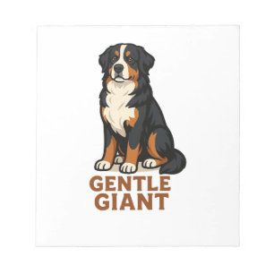 Bloc-note Géant doux de chien de montagne bernois.
