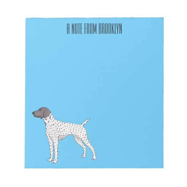 Bloc-note German Shorthred Pointer dog (Devant)