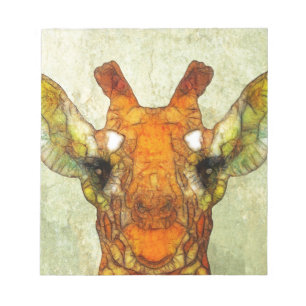 Bloc-note girafe abstraite