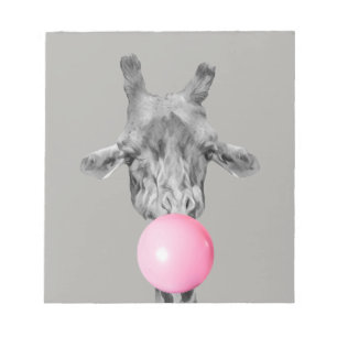 Bloc-note giraffe bubble