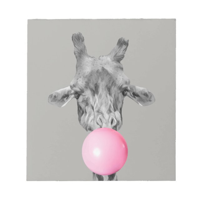Bloc-note giraffe bubble (Devant)