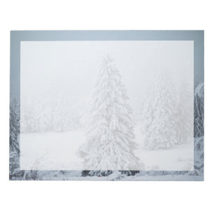 Bloc-note Glace et neige   Bois, Alpes suisses