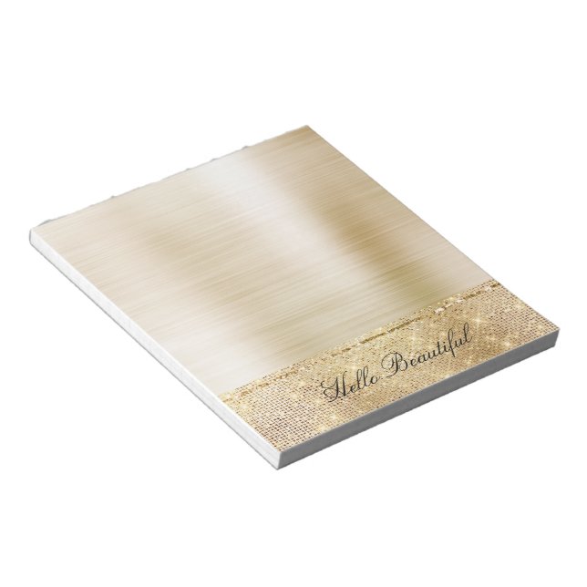 Bloc-note Glam Gold Sparkle (Incliné)