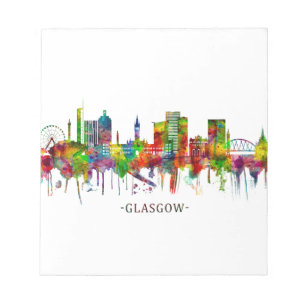 Bloc-note Glasgow Scotland Skyline
