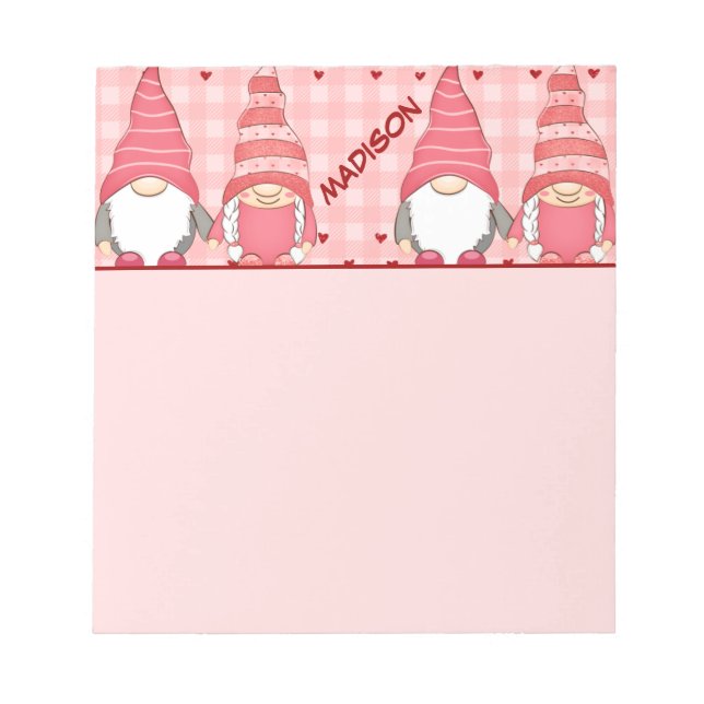 Bloc-note Gnomes en amour (Devant)