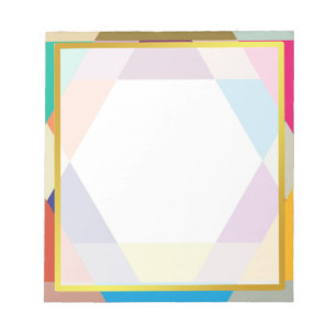 Bloc-note Gold Boarder Hexagon Photo frame Autograph