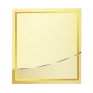 Bloc-note Gold Faux Boarder Stried Photo frame Autograph