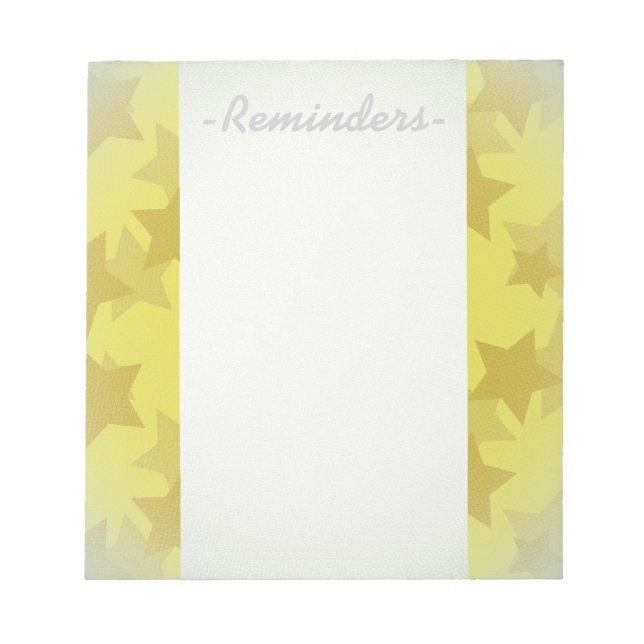 Bloc-note Gold Stars v2 (Devant)