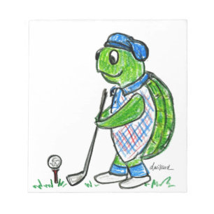 Bloc-note Golf Turtle