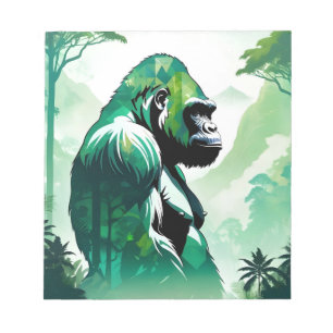 Bloc-note Gorilla Faune Animaux Nature Environnement Jungle