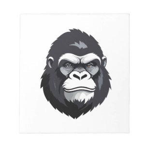 Bloc-note Gorilla Vector Art Animal Moderne Graphique Urbain