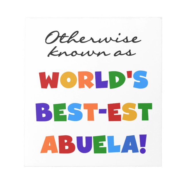 Bloc-note grand-colorsabuela (Devant)