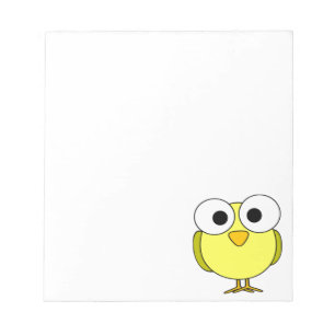 Bloc-note Grand oiseau jaune observé