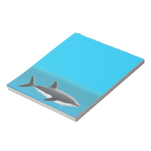 Bloc-note Grand requin blanc sous l'eau