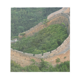 Bloc-note Grande Muraille de Chine à Jinshanling, Chine.