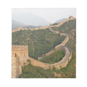 Bloc-note Grande Muraille de Chine à Jinshanling, Chine, Asi