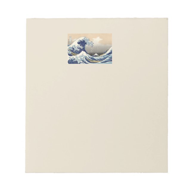 Bloc-note Grande vague Kanagawa peinture japonaise (Devant)
