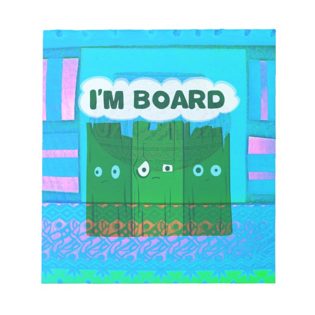 Bloc-note Graphique Inspirationnel amusant : Je Suis Bored T (Devant)